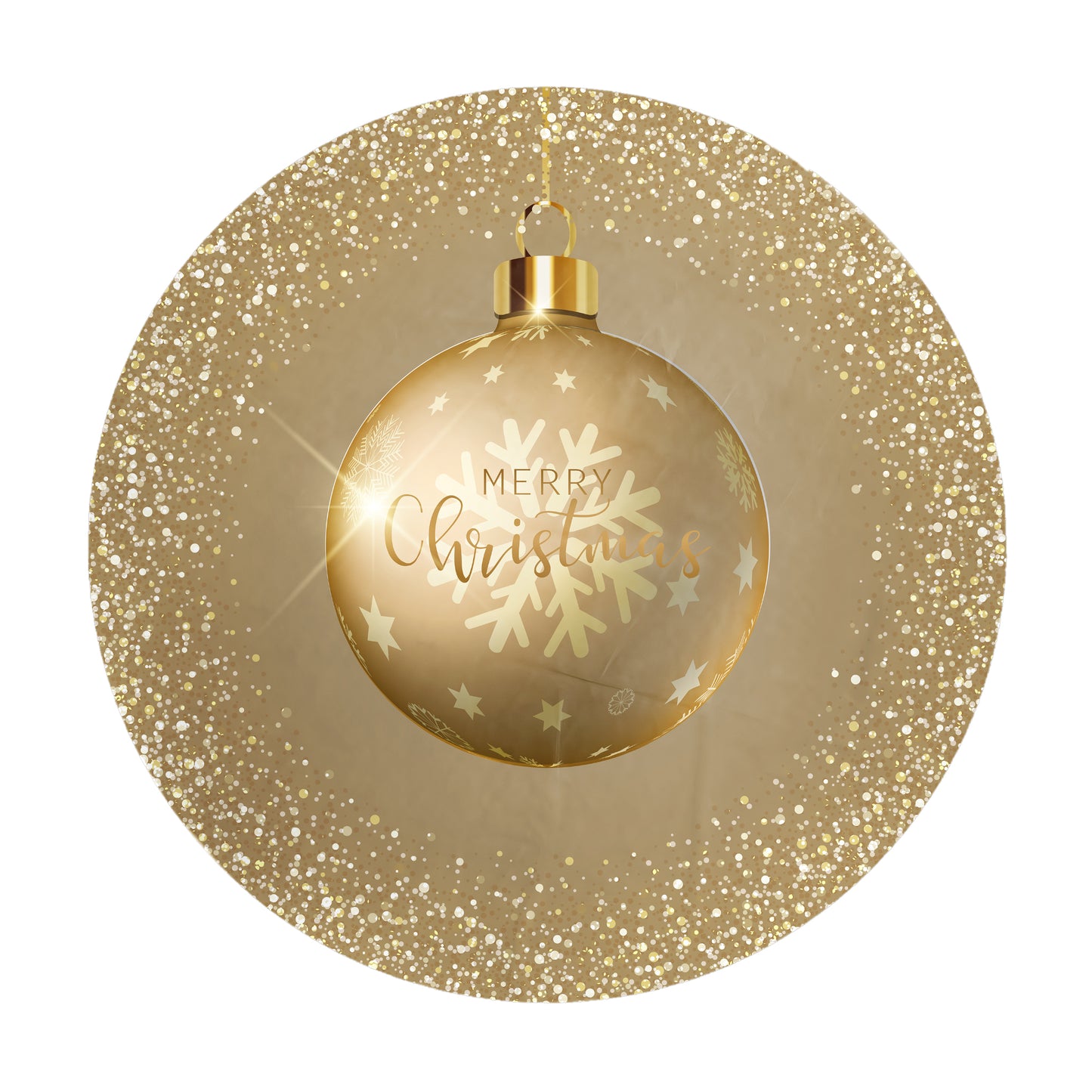 Bauble Christmas Round Tablecloth