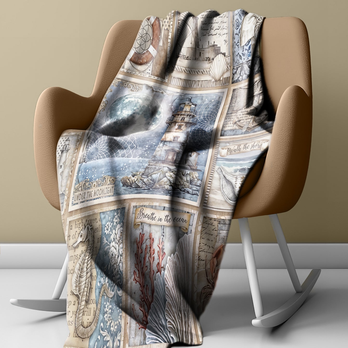 Beach House Light Weight Fleece Blanket