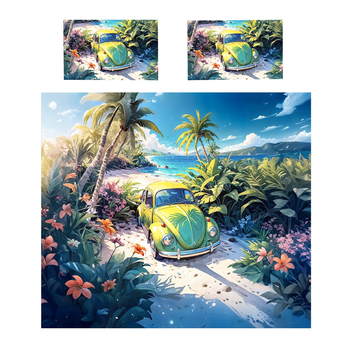 Beachside Beetle Duvet Cover Set