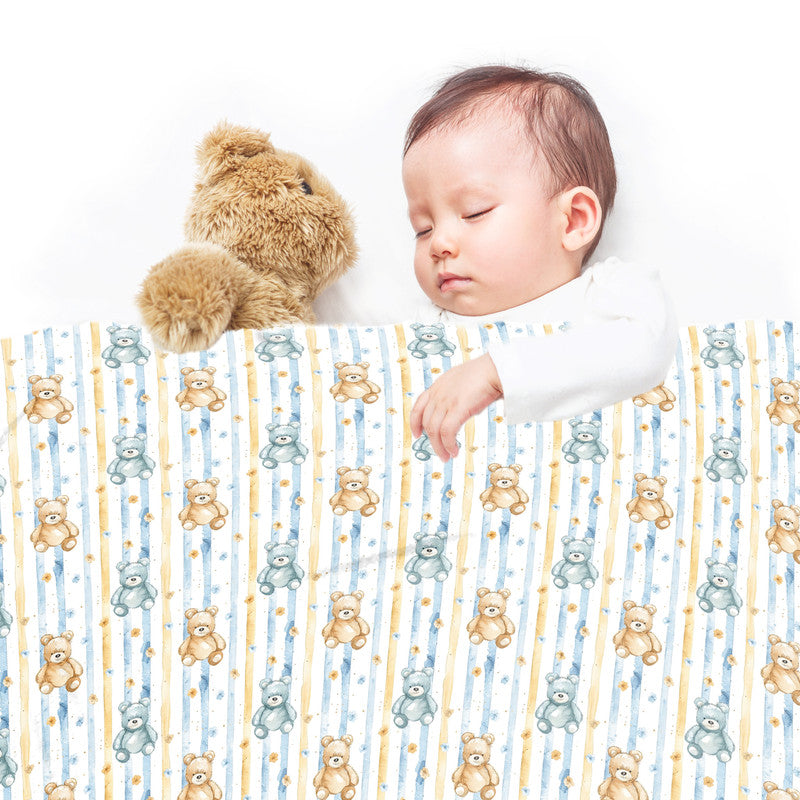 Bear On Strings Minky Blanket