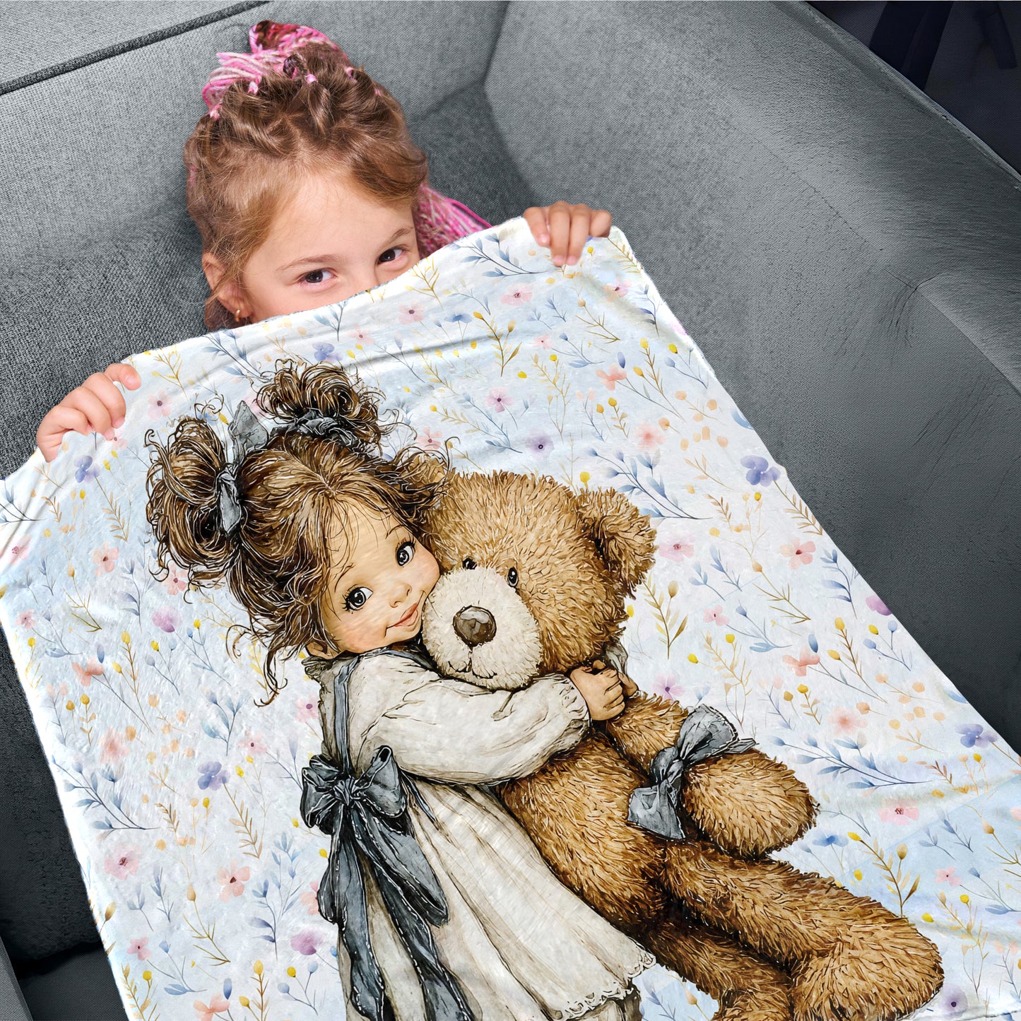 Bear Hug Toddler Fleece Blanket