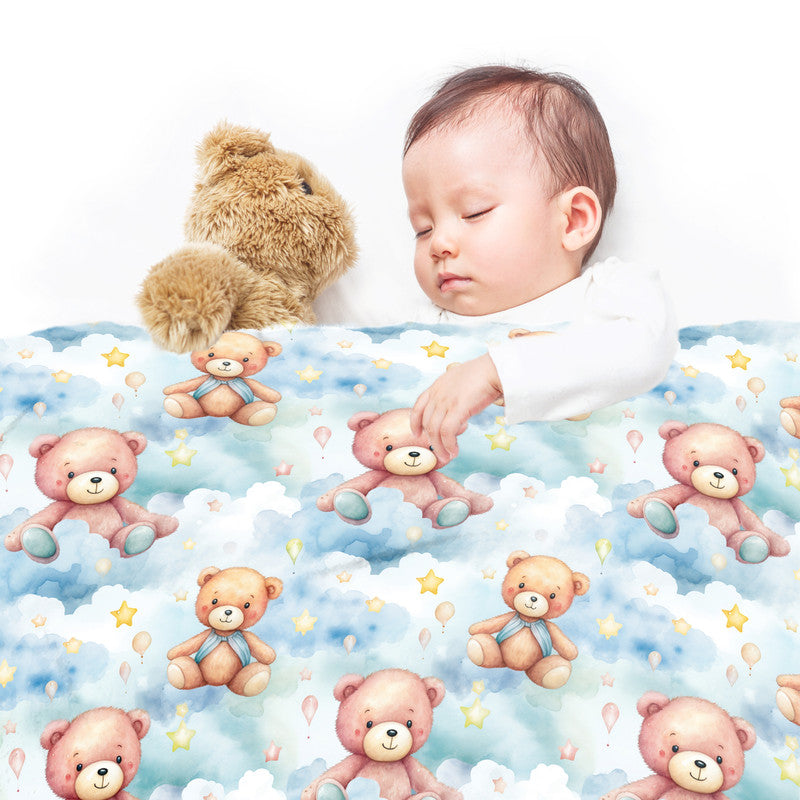 Bears In The Clouds Minky Blanket