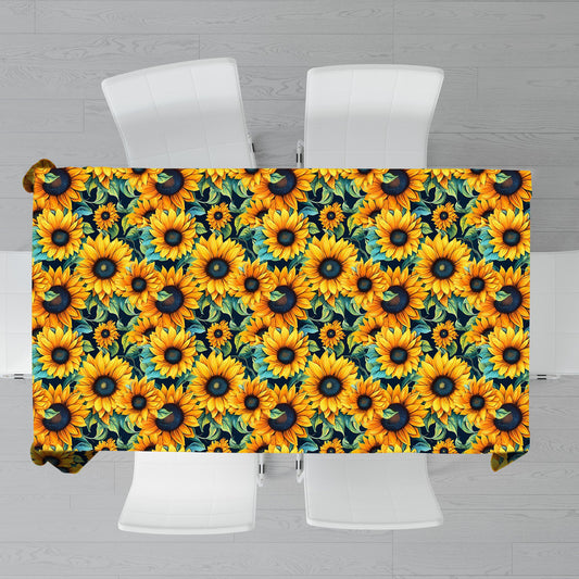Beautiful Sunflowers Rectangle Tablecloth