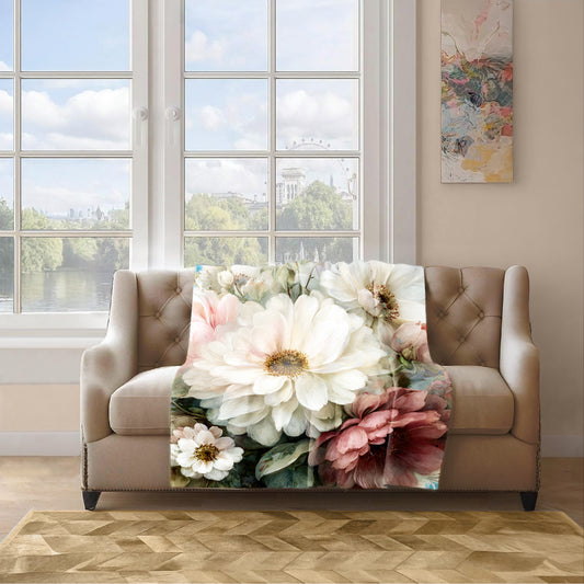 Beautiful Flowers Light Weight Fleece Blanket by Mark van Vuuren