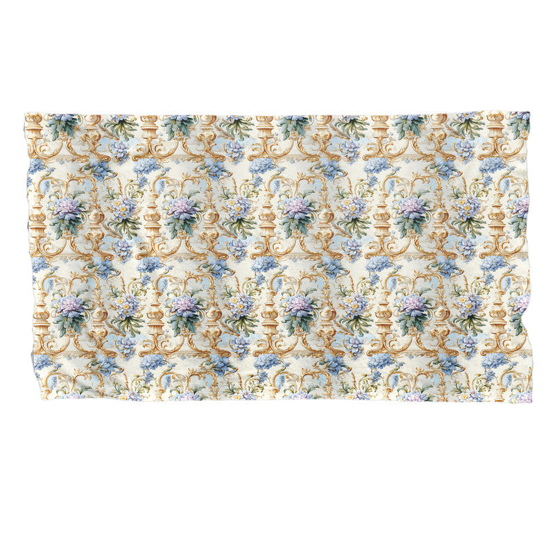 Beige And Lavender Light Bed Throw