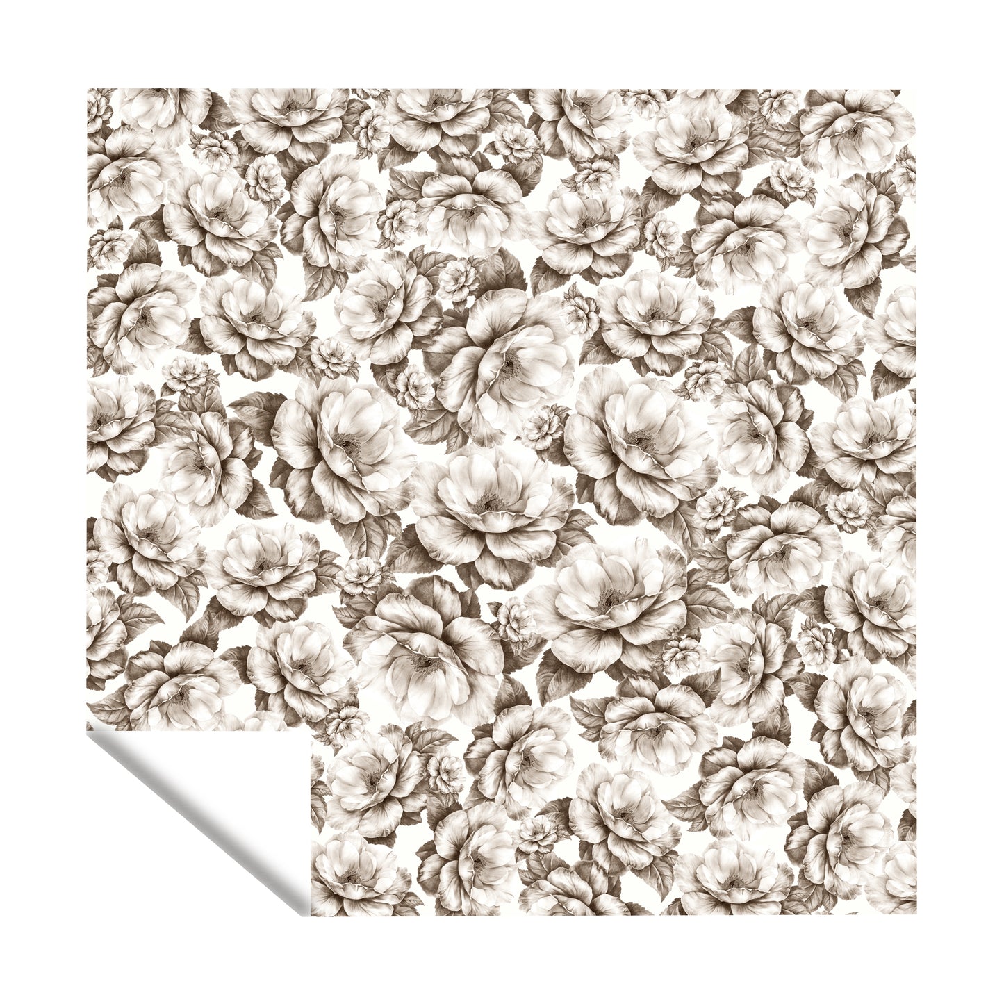 Beige Bloom Square Tablecloth By Mark Van Vuuren