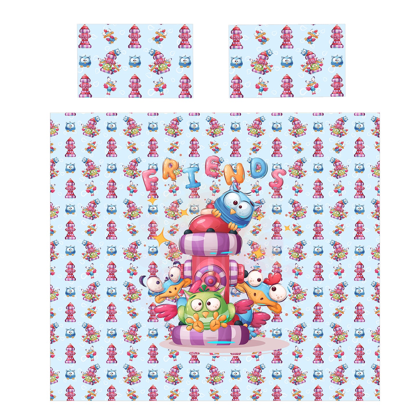 Birdie Buddies Kids Duvet Cover Set