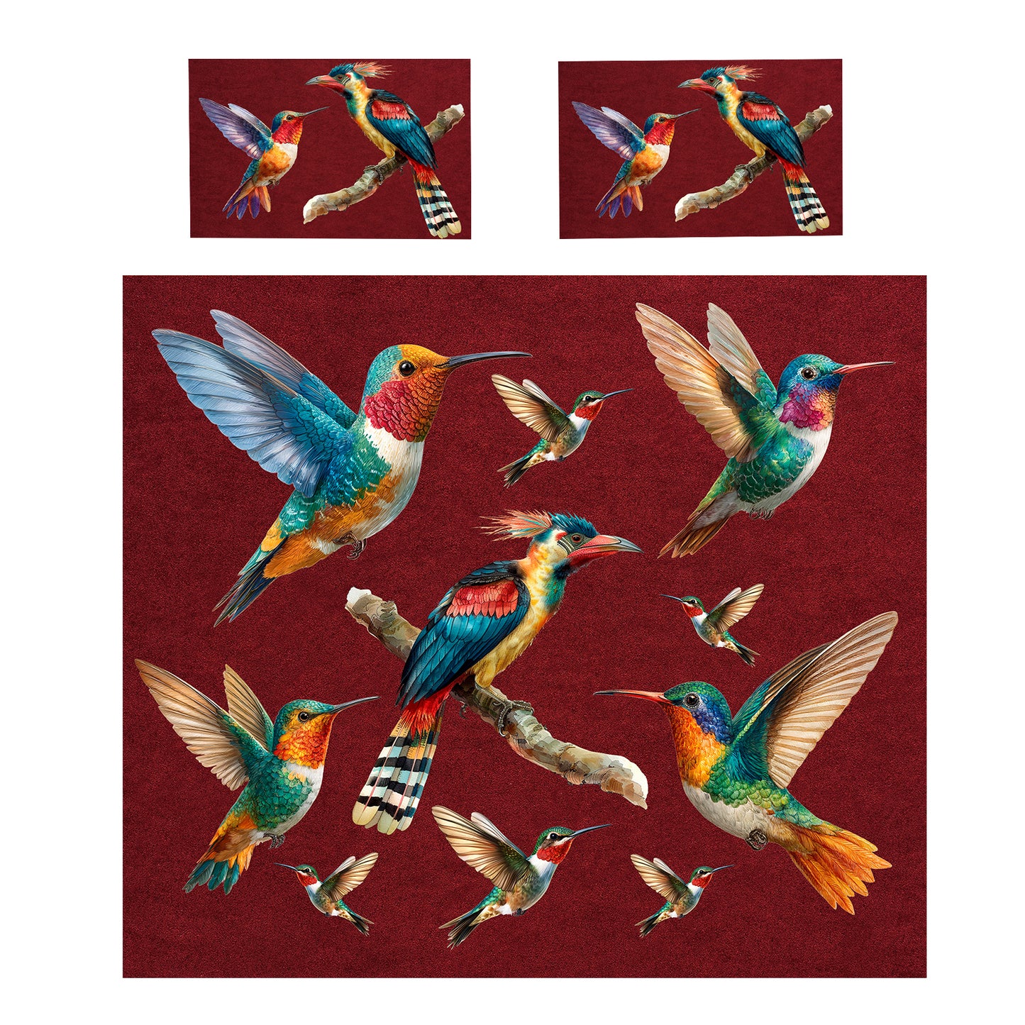 Bird of Many Colours Duvet Cover Set by Mark van Vuuren