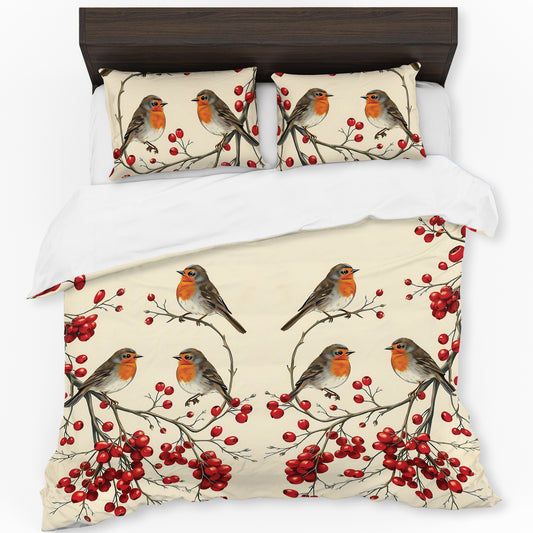 Birds and Berrie Duvet Cover Set