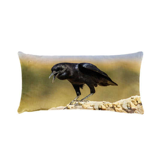 Black Crow Oblong Luxury Scatter by Annette Heymans