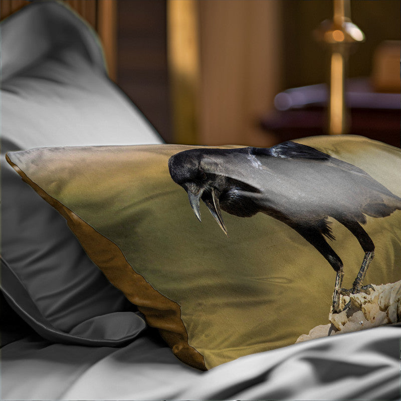 Black Crow Oblong Luxury Scatter by Annette Heymans