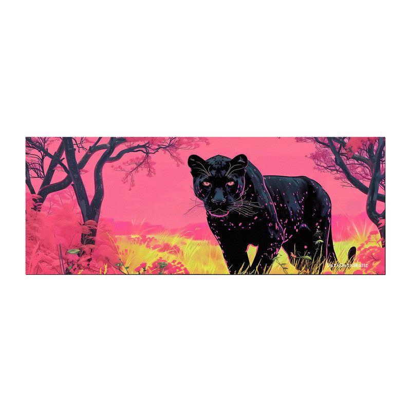 Black Panther Large Desk Pad by Wikus Schalkwyk