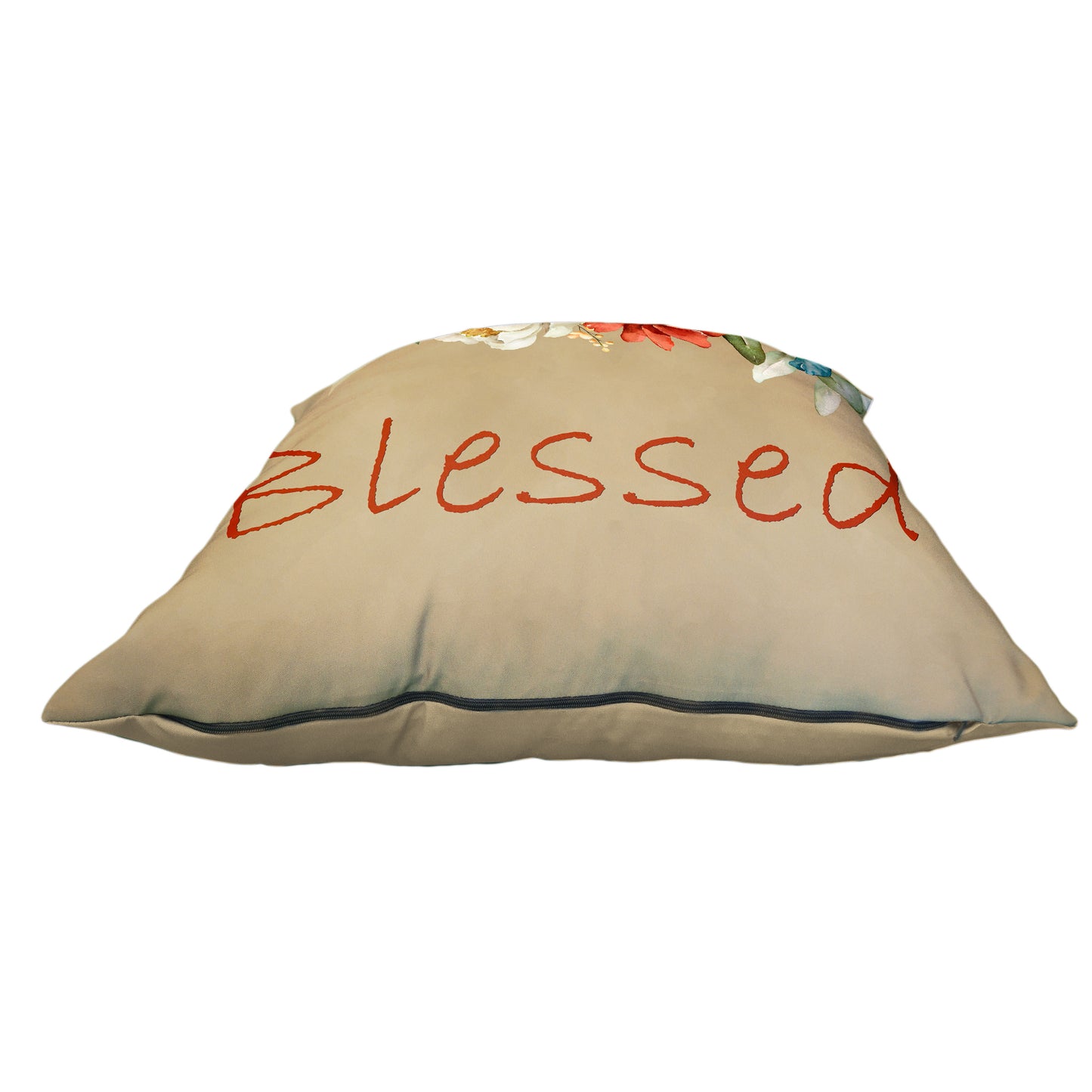 Blessed Floral On Beige Luxury Scatter by Mark van Vuuren