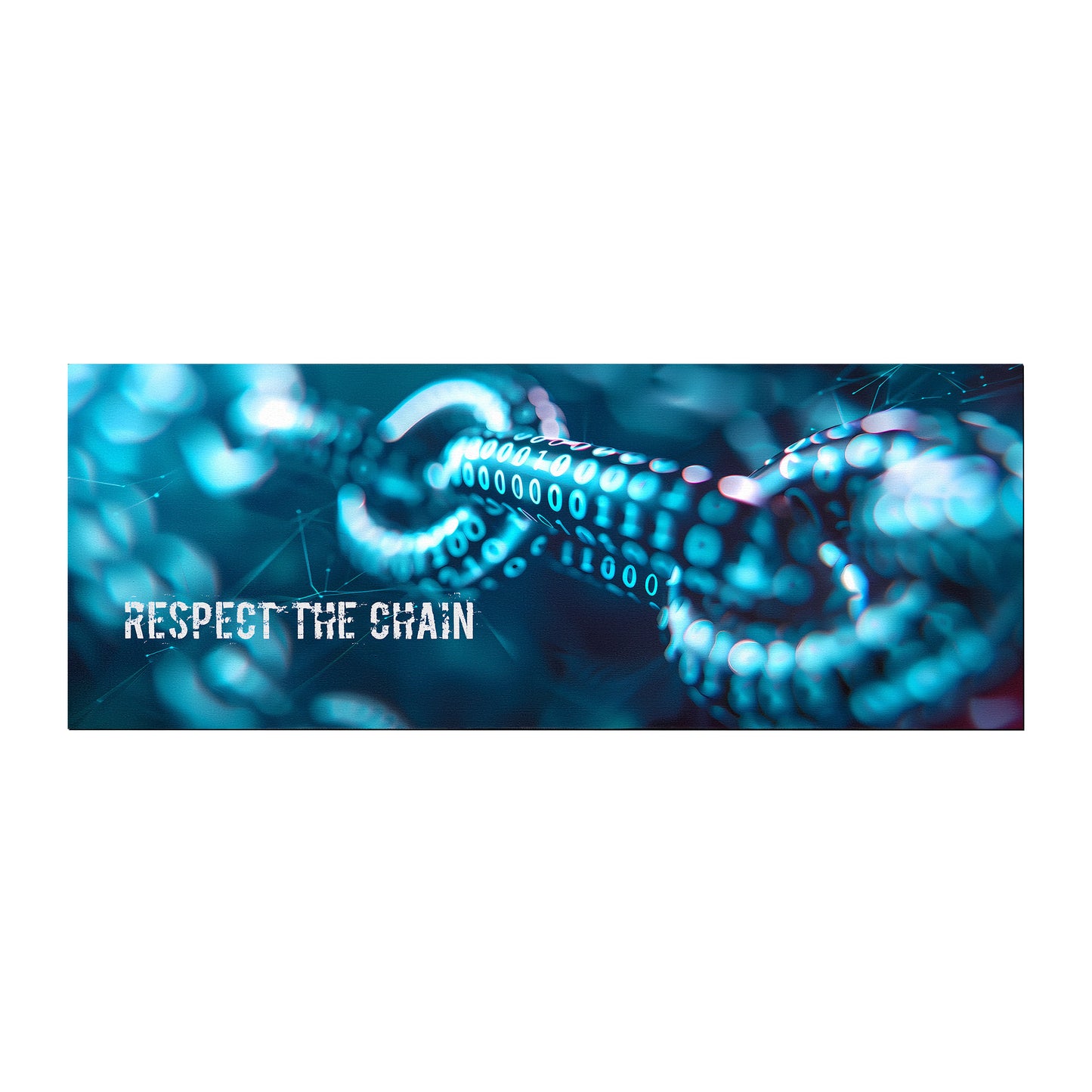 Blockchain by Wikus Schalkwyk Large Desk Pad