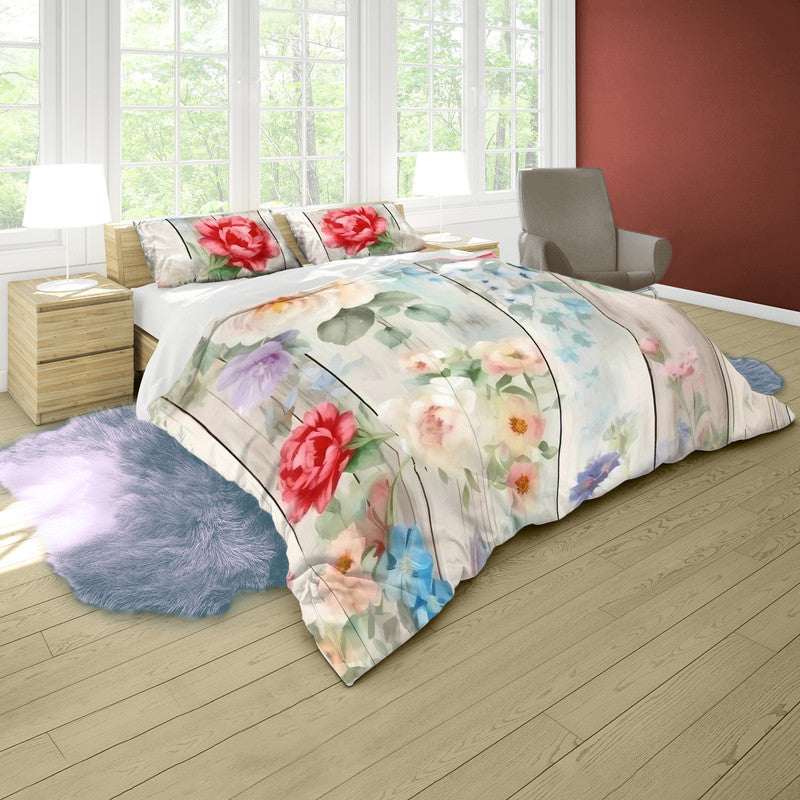 Blooming Abstract Duvet Cover Set