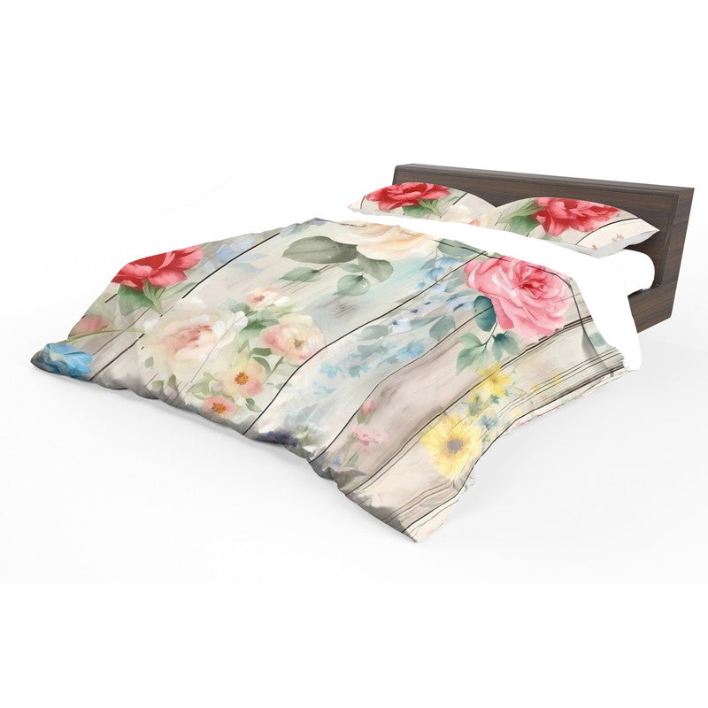 Blooming Abstract Duvet Cover Set
