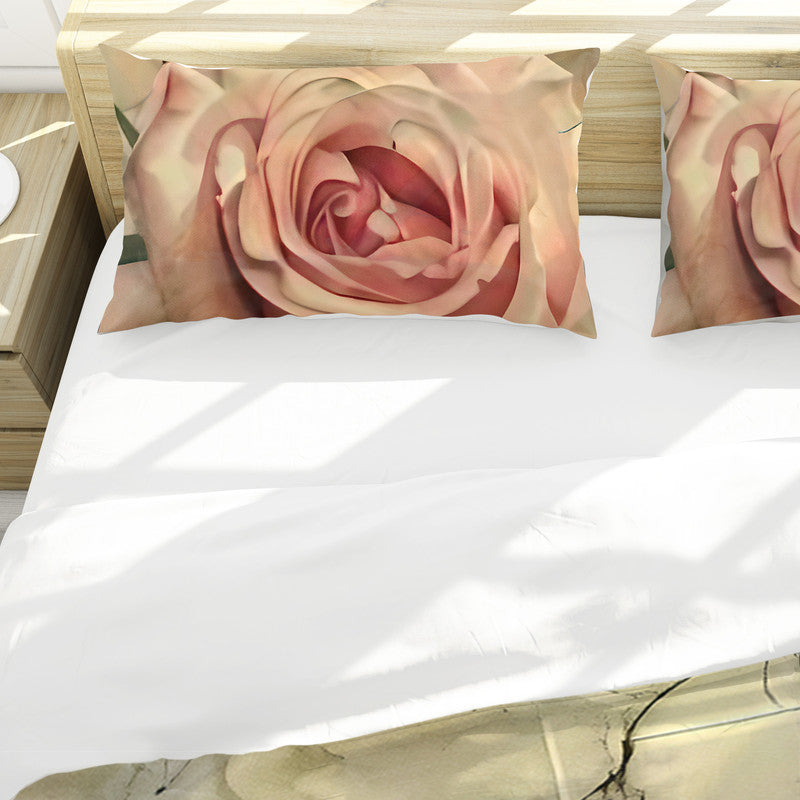 Blooming Ink Rose Duvet Cover Set