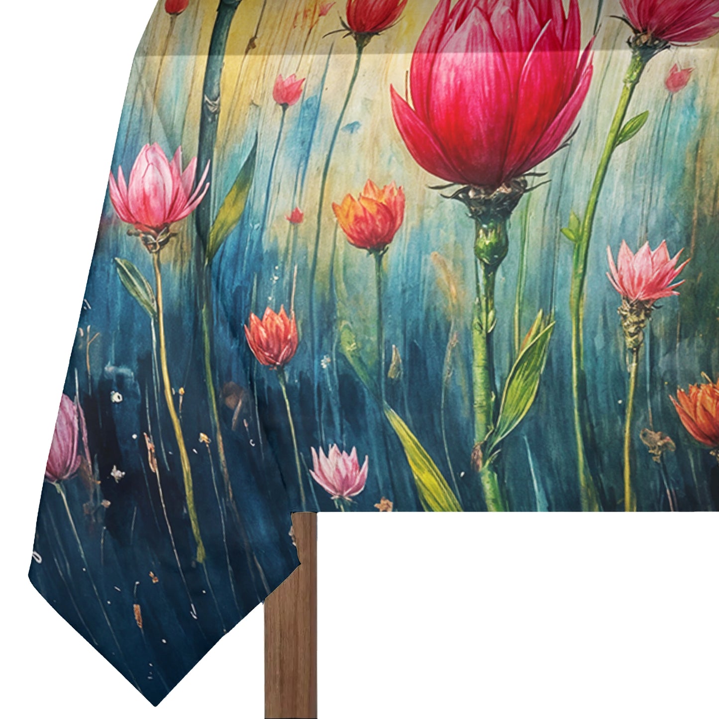Blooming Harmony Rectangle Tablecloth
