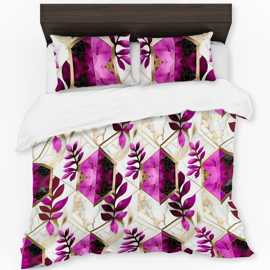 Bloom on the Edge of Time Duvet Cover Set