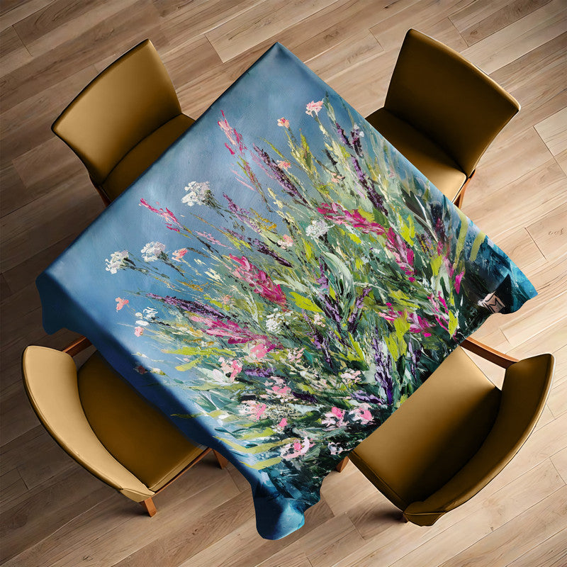 Blossom Haven Square Tablecloth by Juanette Menderoi