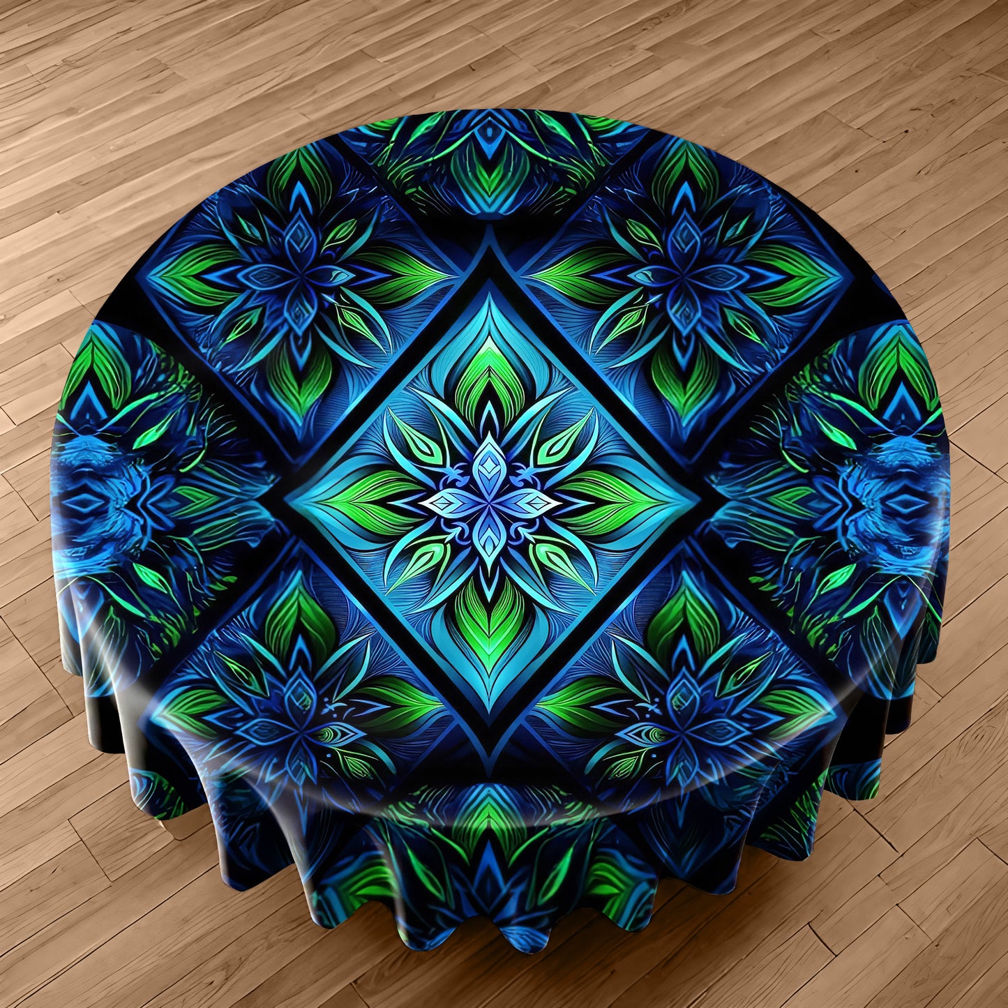 Blossom Storm Round Tablecloth