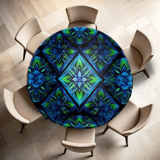 Blossom Storm Round Tablecloth