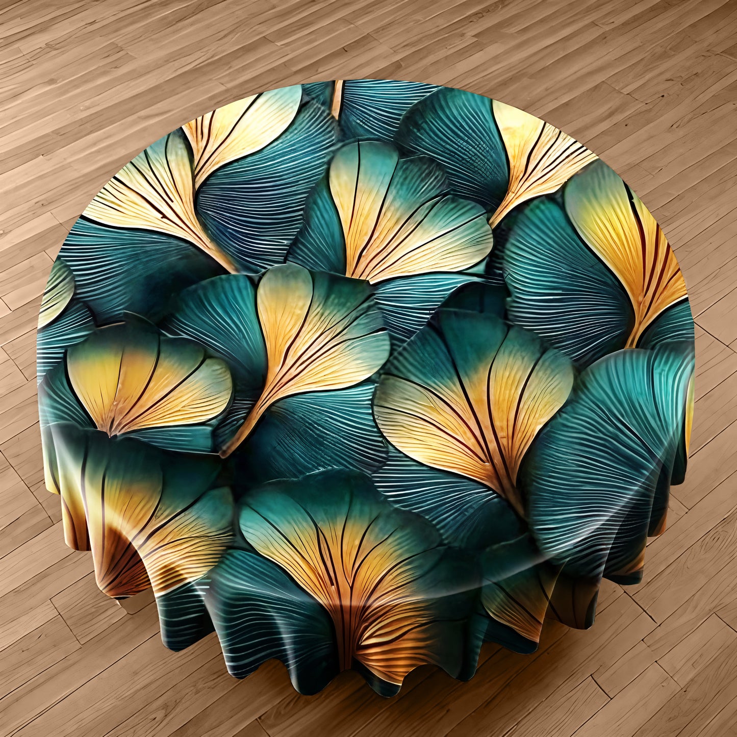 Blossom Storm Round Tablecloth