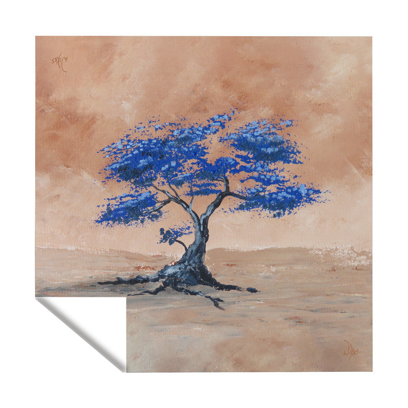 Blue Blossom Tree Square Tablecloth By Wikus Hattingh