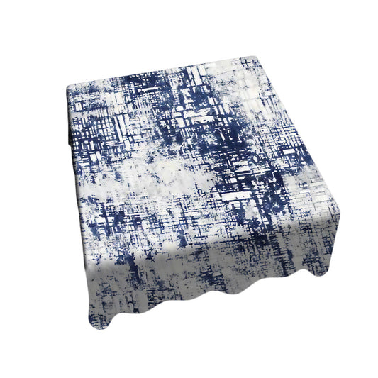 Blue Hash Abstract Square Tablecloth