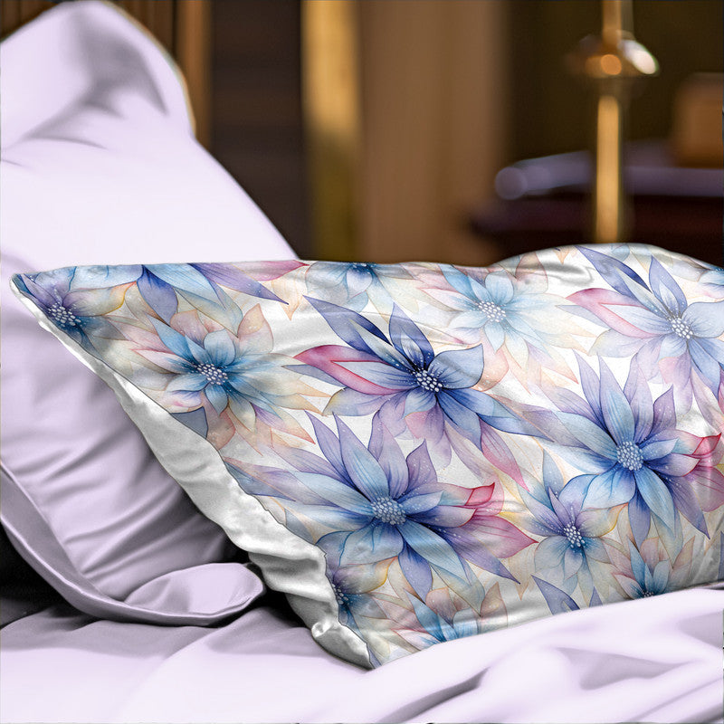 Blue Lilies Oblong Luxury Scatter