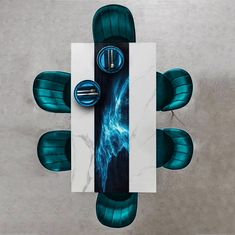 Blue Luminescence Shoreline Table Runner