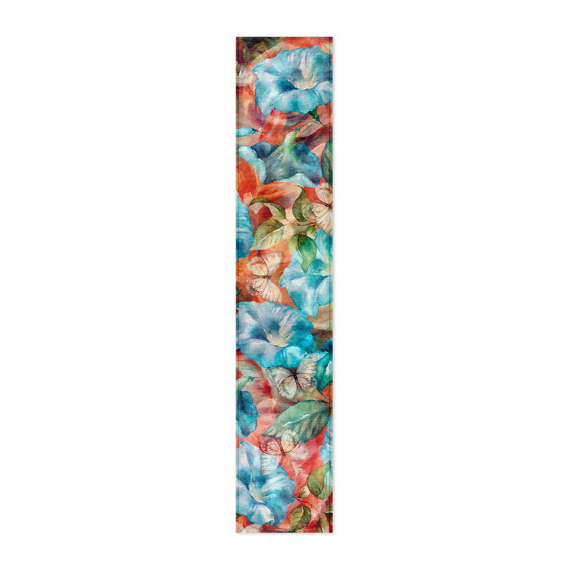 Blue Ocean Flower Pattern Table Runner by Mark van Vuuren