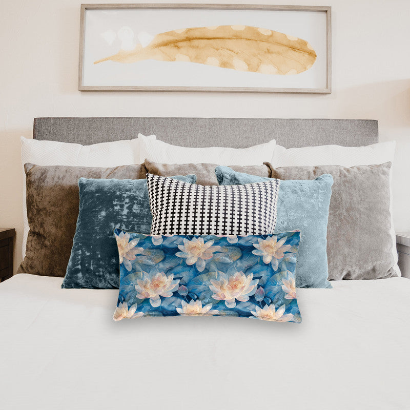 Blue Pond Oblong Luxury Scatter