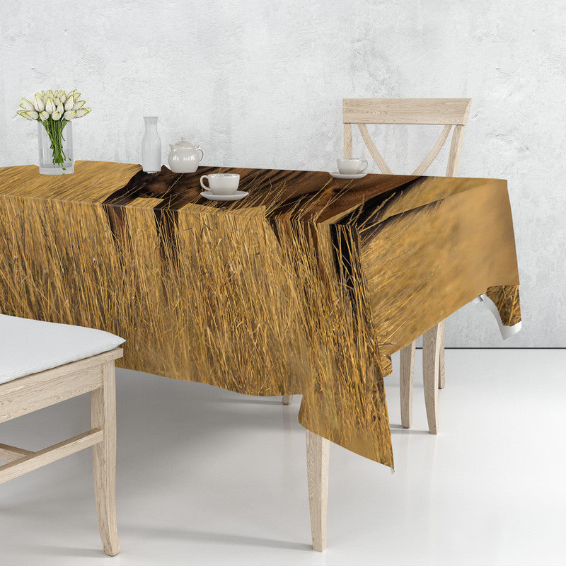 Blue Wildebeest Golden Hour By Fanie Heymans Rectangle Tablecloth