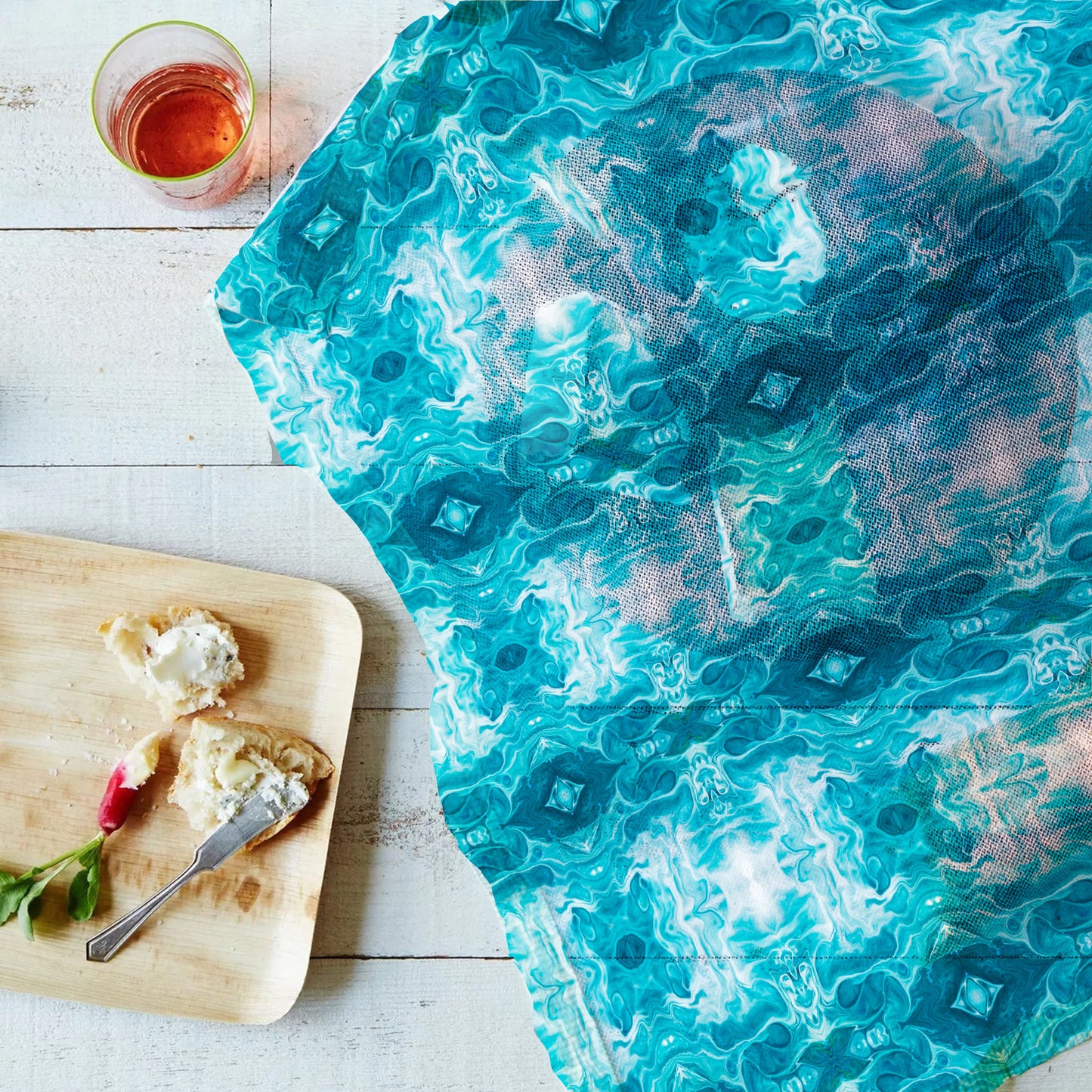 Blue Collision Table Net Cover by Nathan Pieterse