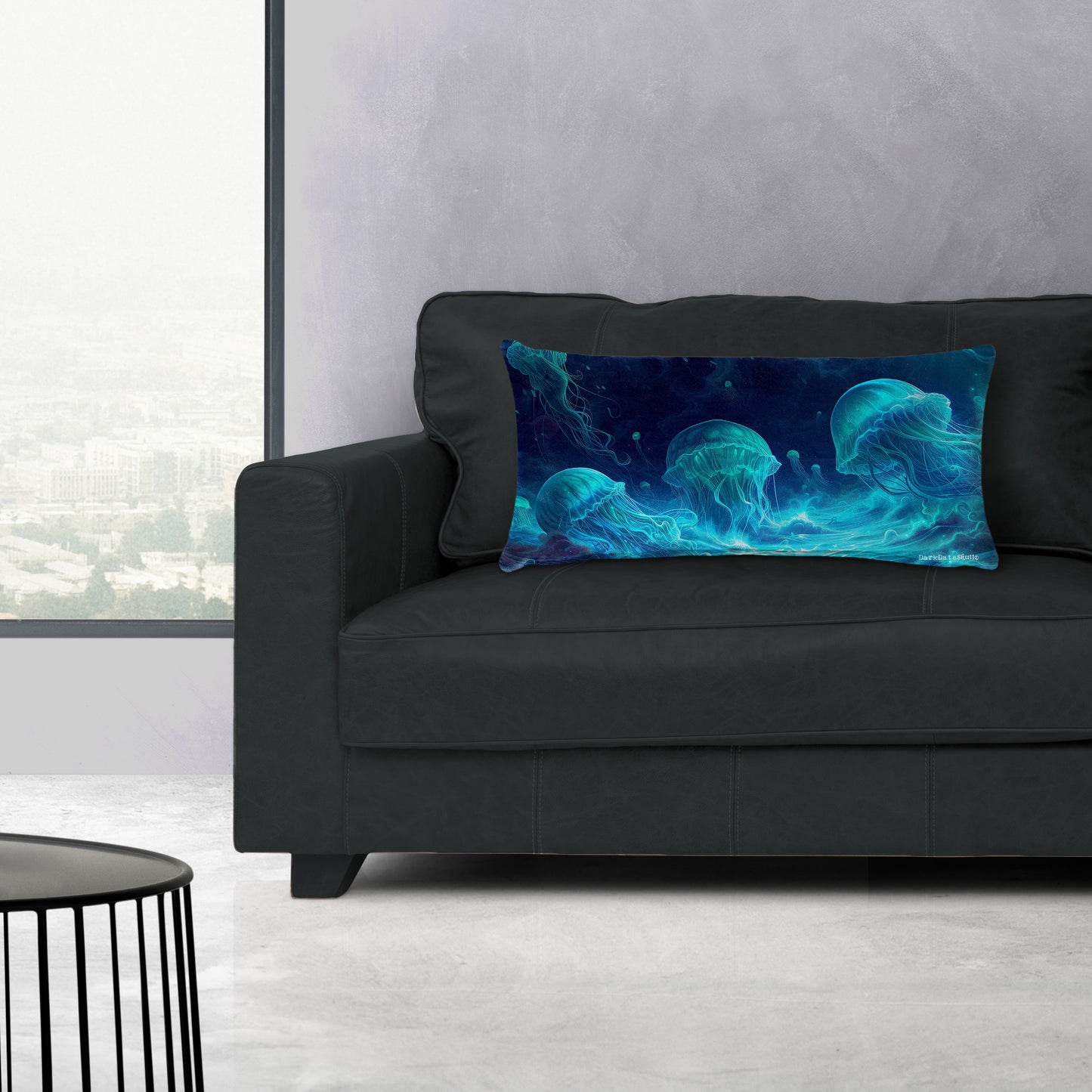 Blue Electric Meduse King Luxury Scatter by Wikus Schalkwyk