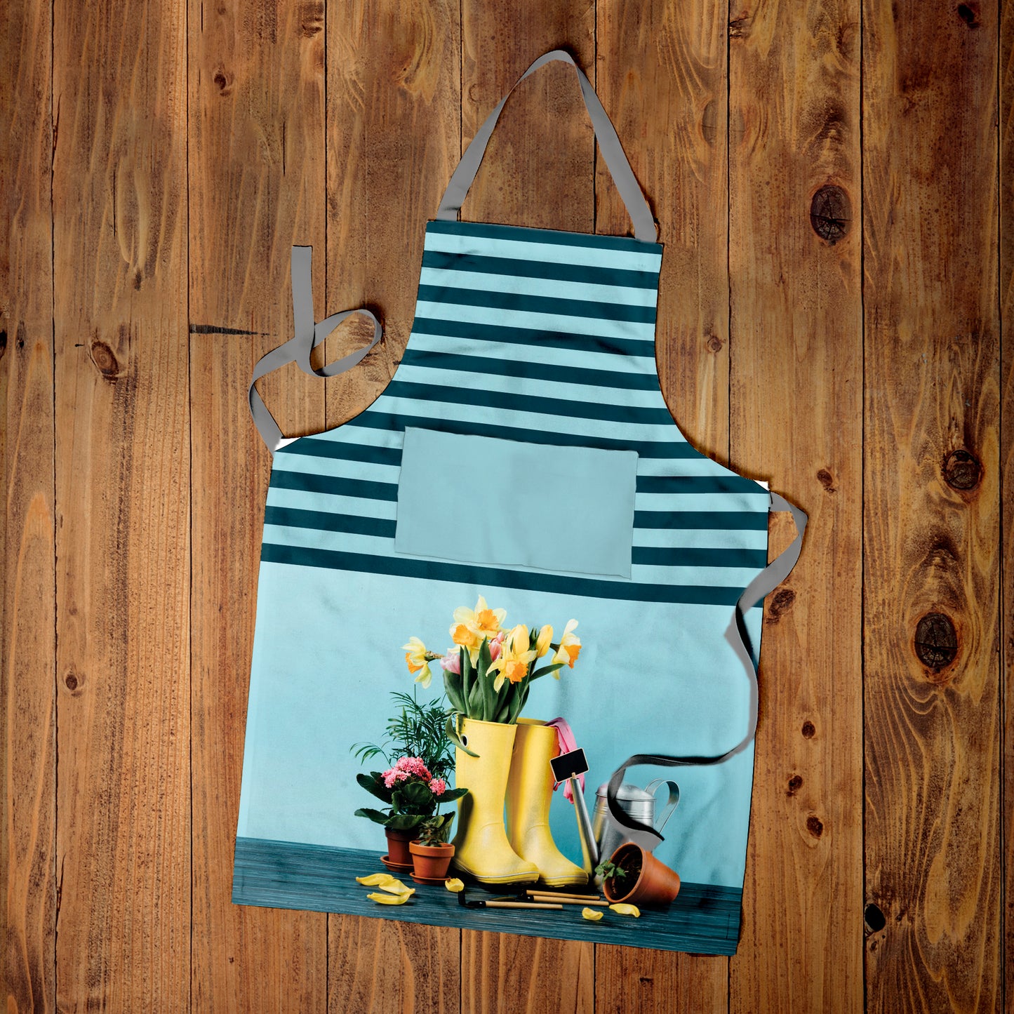Blue Gardener Medium Length Apron