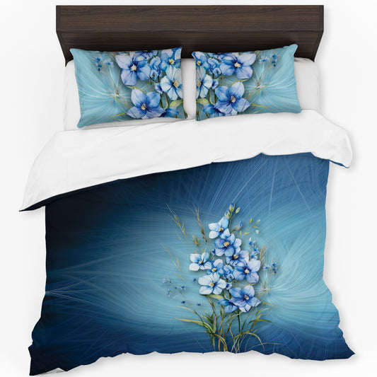 Blue Sweetloves Duvet Cover Set