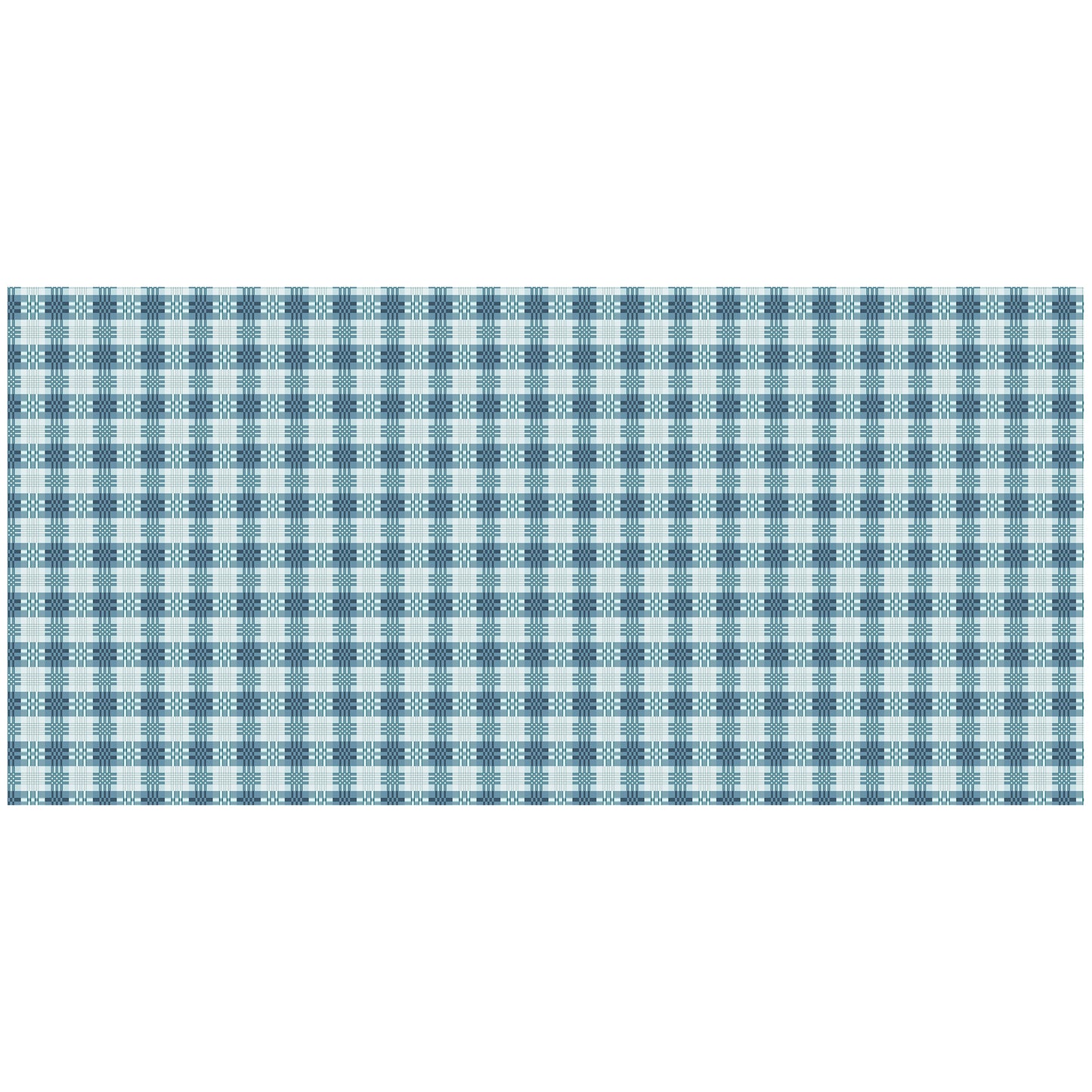 Bluegreen Japanese Block Pattern 3m Rectangle Tablecloth