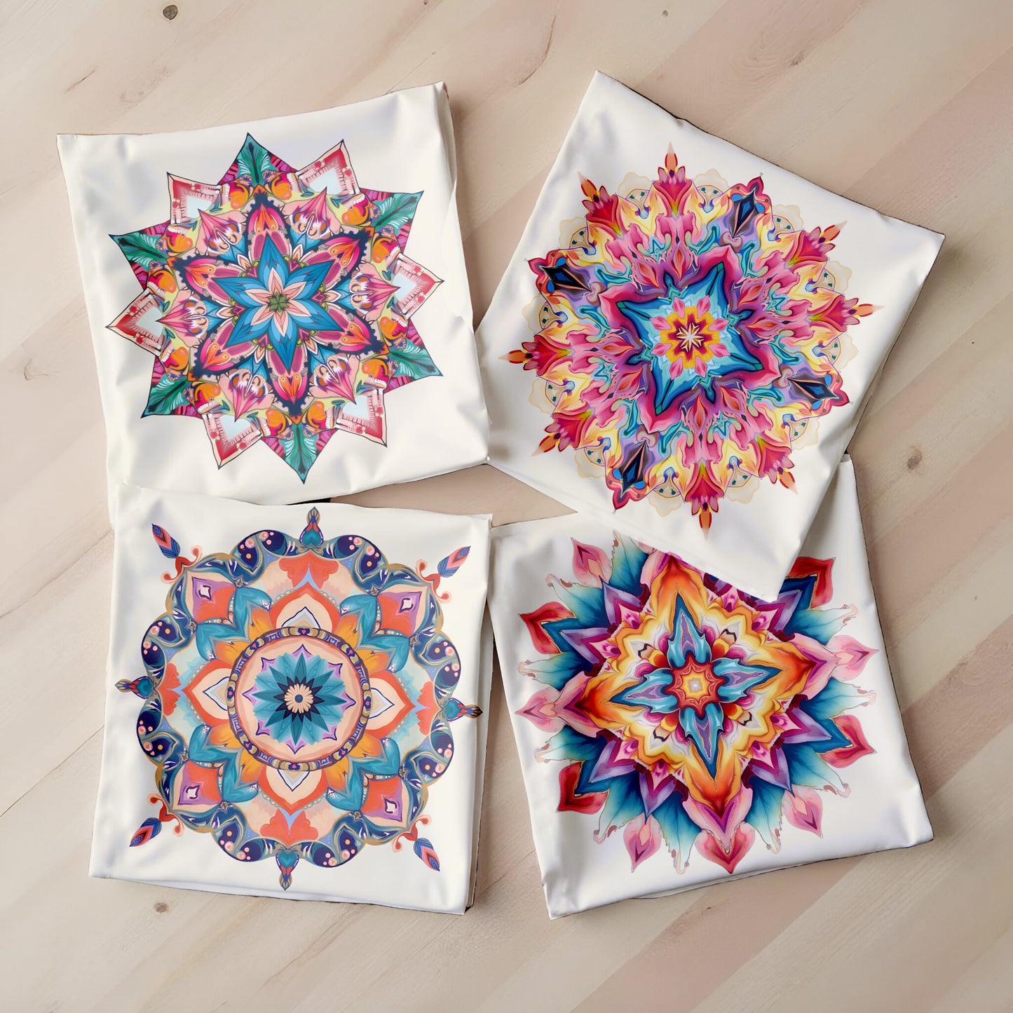 Bohemian Mandala Luxury Scatter Covers (Set of 4)