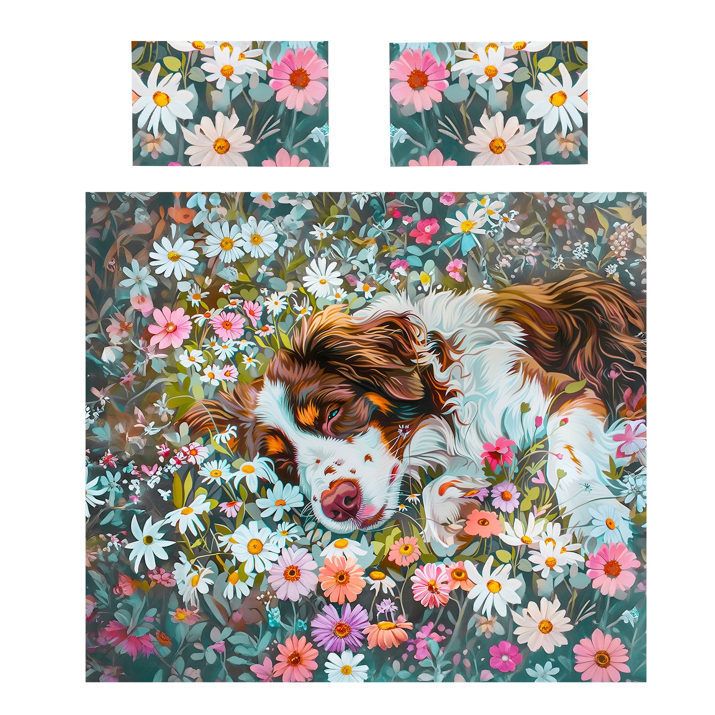 Border Collie Duvet Cover Set