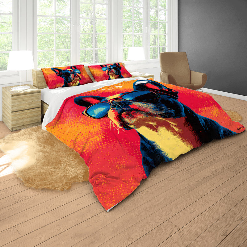 Boss Terrier Duvet Cover Set by Wikus Schalkwyk