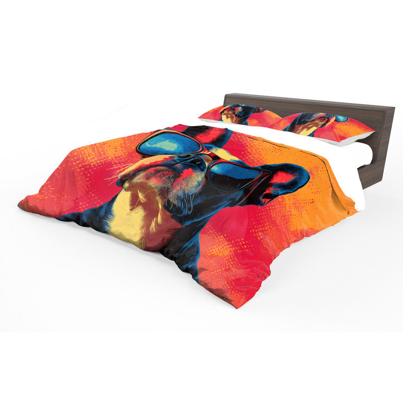 Boss Terrier Duvet Cover Set by Wikus Schalkwyk
