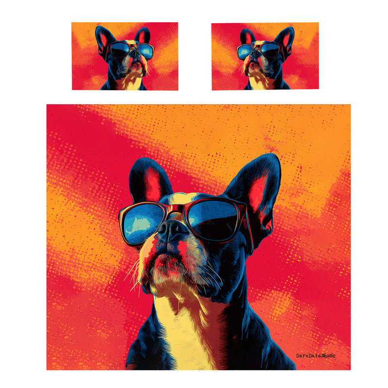 Boss Terrier Duvet Cover Set by Wikus Schalkwyk