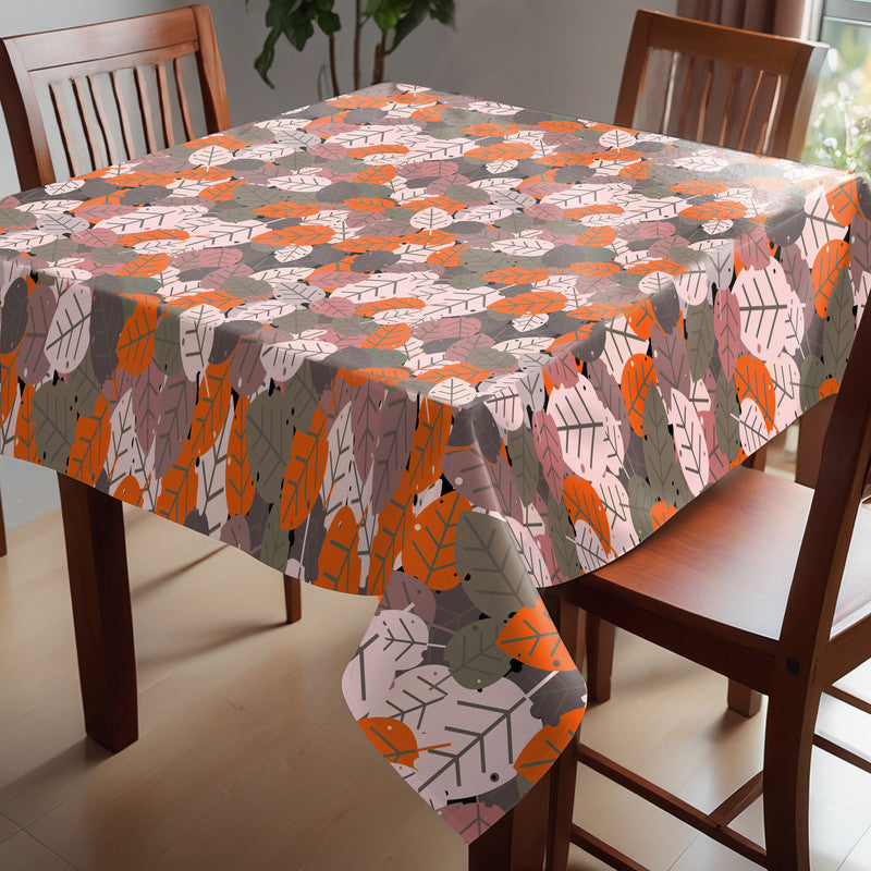 Botanical Rhythm Pink Orange Square Tablecloth