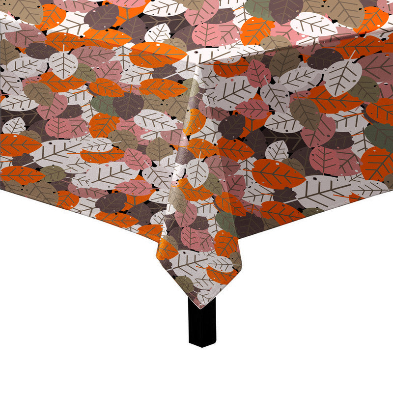 Botanical Rhythm Pink Orange Square Tablecloth