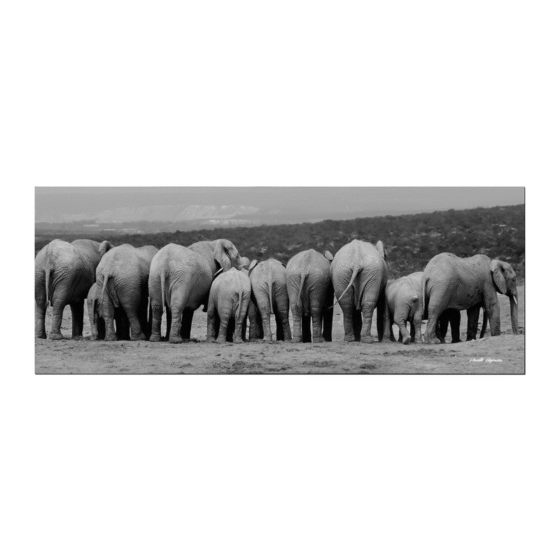 Bottoms up Black and White Large Desk Pad by Annette Heymans
