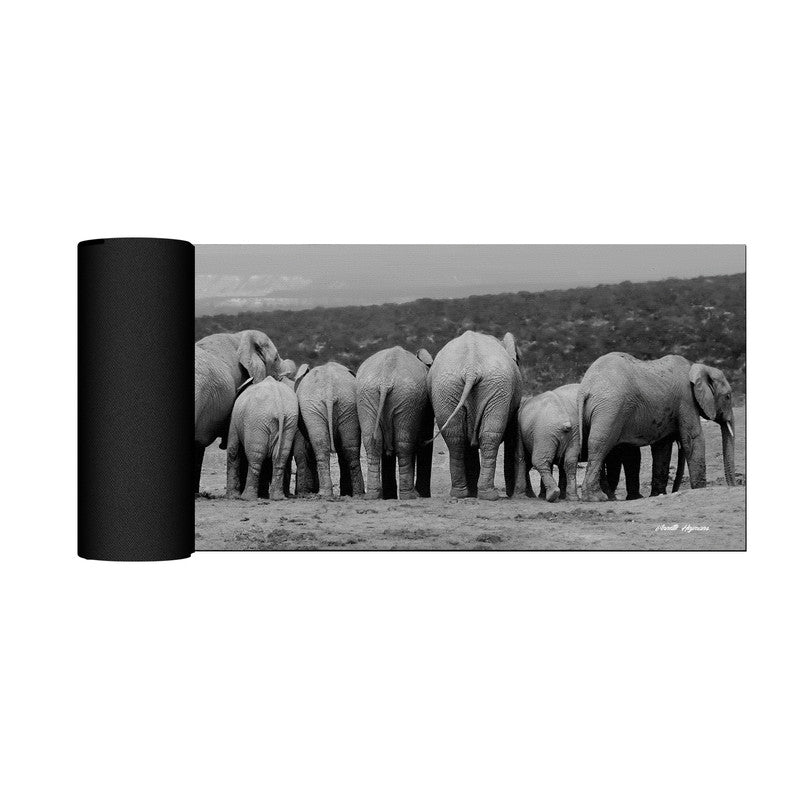 Bottoms up Black and White Large Desk Pad By Annette Heymans
