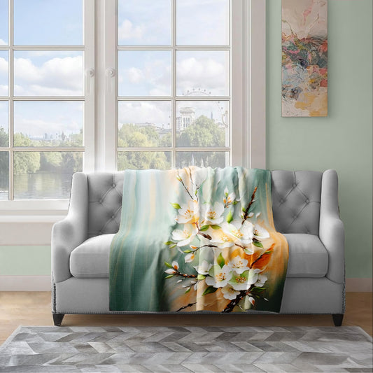 Bountiful Branch Light Weight Fleece Blanket