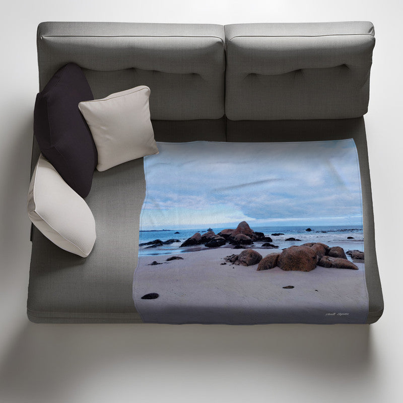 Britannia Bay Light Weight Fleece Blanket by Annette Heymans